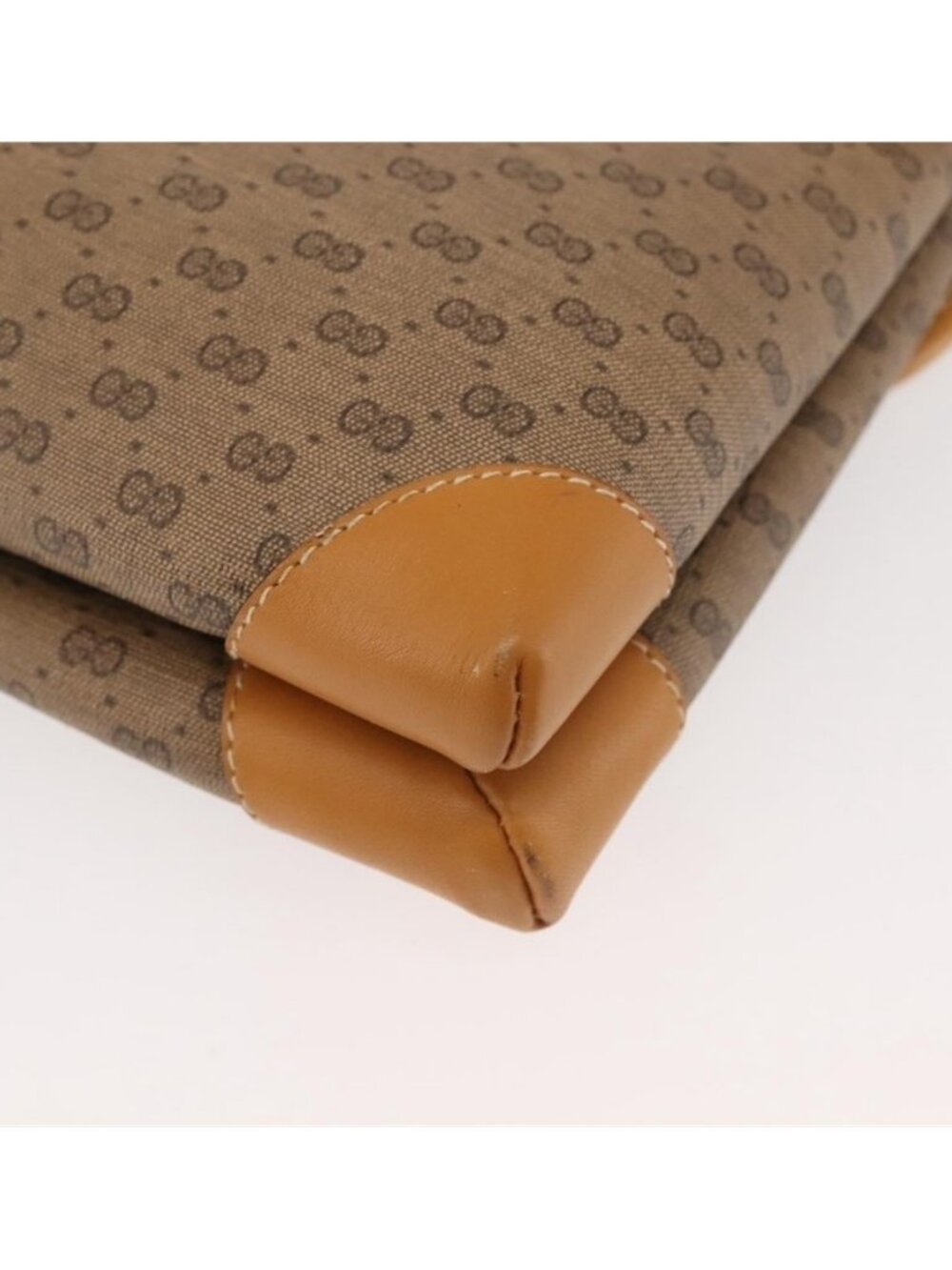 Authentic GUCCI Micro GG Supreme Shoulder Bag PVC Beige Gold 007 92 5548 - Picture 8 of 16